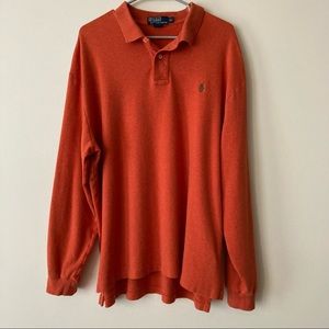 Polo Ralph Lauren Orange Long Sleeve Polo Men’s XL